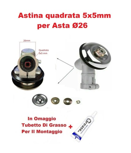 Coppia conica 5x5mm quadro - 5x5mm, x
